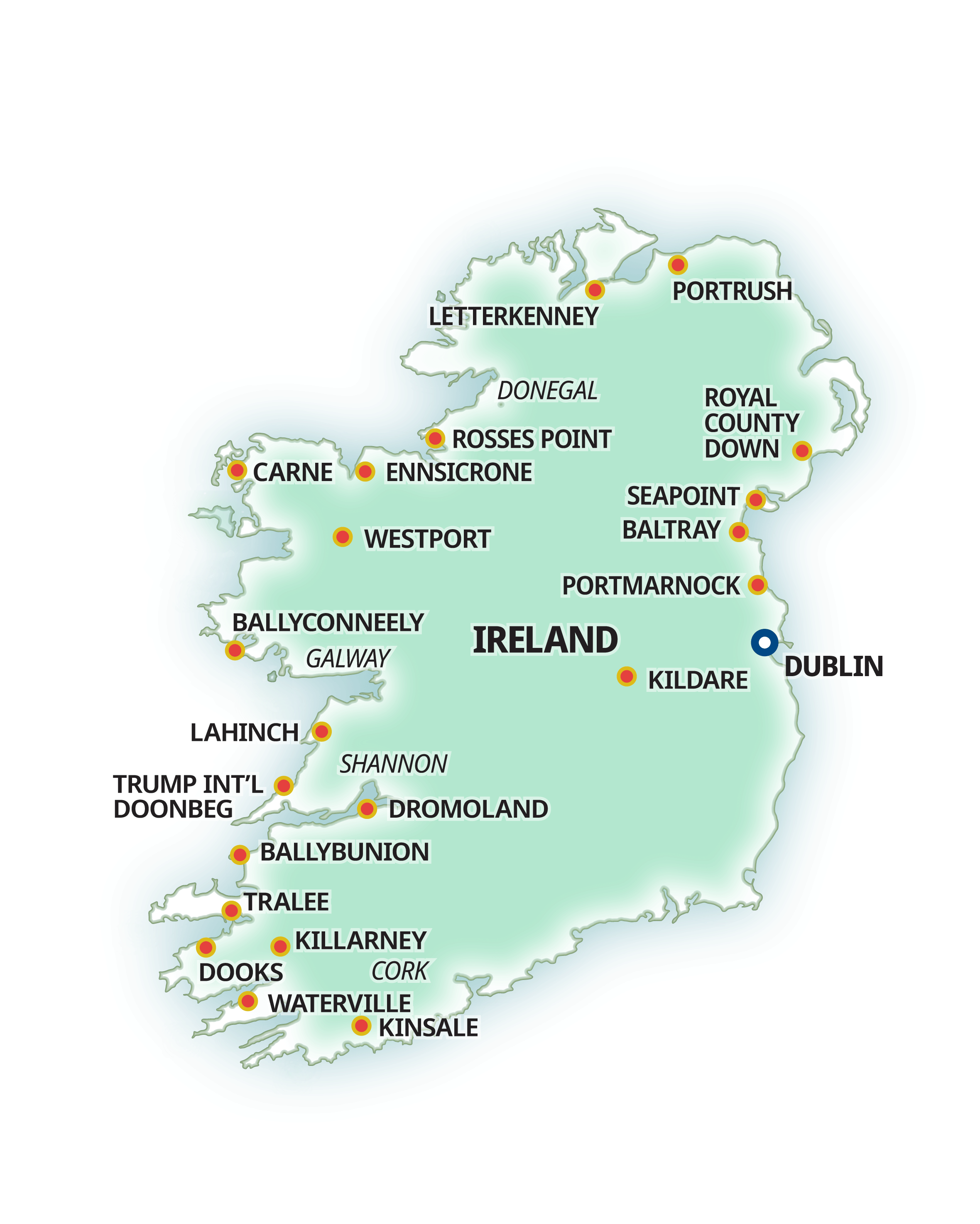 Golf Map Ireland